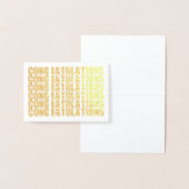 Een eenvoudige elegante felicitatie folie kaarten (Display)