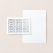 Een eenvoudige elegante felicitatie folie kaarten (Display)