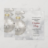 Een eenvoudige elegante uitnodiging voor een kerst (Voorkant / Achterkant)