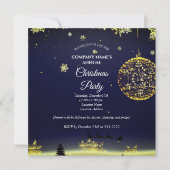 Een eenvoudige elegante uitnodiging voor kerstfees (Voorkant)