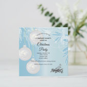 Een eenvoudige elegante uitnodiging voor kerstfees (Staand voorkant)