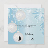 Een eenvoudige elegante uitnodiging voor kerstfees (Achterkant)