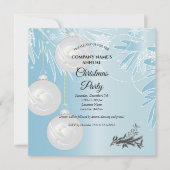 Een eenvoudige elegante uitnodiging voor kerstfees (Voorkant)