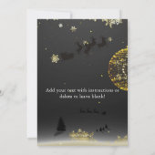 Een eenvoudige elegante uitnodiging voor kerstfees (Achterkant)