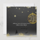 Een eenvoudige elegante uitnodiging voor kerstfees (Achterkant)