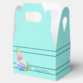 Een eenvoudige Floral Design Favor Box Bedankdoosjes (Geopend)