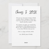 Eén eenvoudige foto met geschreven groet feestdagenkaart (Achterkant)