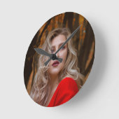Eén Eenvoudige Foto Ronde Klok (Hoek)
