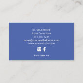 Een eenvoudige Hallo | Vette en moderne typografie Visitekaartje (Achterkant)