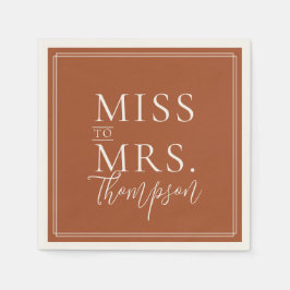 Een eenvoudige juffrouw van het Vrijgezellenfeest  Servet