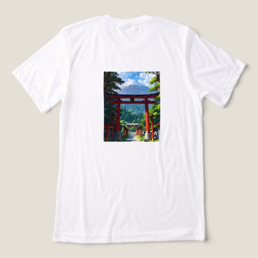 een eenvoudige klassieke t-shirt met een cartoon (Design achterkant)