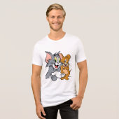 een eenvoudige klassieke t-shirt met een cartoon (Voorkant volledig)