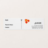 Een eenvoudige laten we over de Kinder blijven Visitekaartje (Buitenkant ongevouwen)