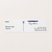 Een eenvoudige maar elegante speeldatum Kinder Visitekaartje (Buitenkant ongevouwen)