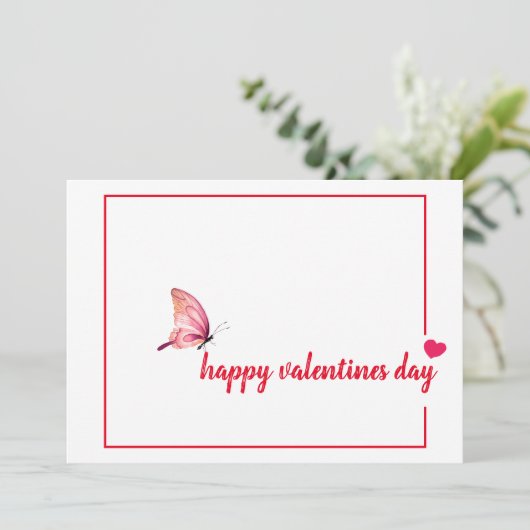 Een eenvoudige Message Valentijn Kaarten (Staand voorkant)