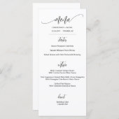 Een eenvoudige minimalistische scriptweddenschap menu (Voorkant / Achterkant)