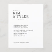 Een eenvoudige moderne typografische bruiloft flyer (Voorkant)