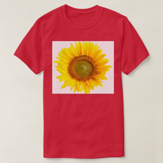Een eenvoudige mooie zonnebloem t-shirt (Design voorkant)