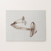 Een eenvoudige paddenstoelenpuzzel legpuzzel (Horizontaal)