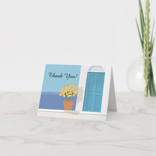 EEN EENVOUDIGE SCAPE BEDANKT KAART (Voorkant)