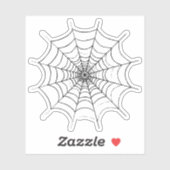 Een Eenvoudige Spinnenweb Op Maat Gemaakte Vinyl S Sticker (Vel)