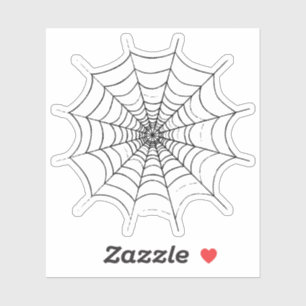 Een Eenvoudige Spinnenweb Op Maat Gemaakte Vinyl S Sticker