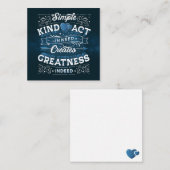 Een eenvoudige Stationery Note-kaart Notitiekaartje (Voorkant / Achterkant)