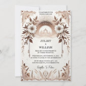 Een eenvoudige traditionele huwelijk gelofte verni kaart (Voorkant)