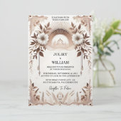 Een eenvoudige traditionele huwelijk gelofte verni kaart (Staand voorkant)