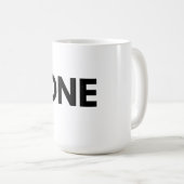 EEN eenvoudige typografie mok (Voorkant rechts)