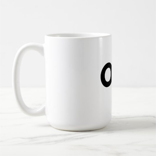 EEN eenvoudige typografie mok (Links)