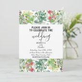 Een eenvoudige witte eucalyptusuitnodiging voor uw kaart (Staand voorkant)