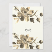 Een eenvoudige witte florale uitnodiging voor u (Achterkant)