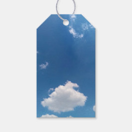 Een eenvoudige wolk cadeaulabel