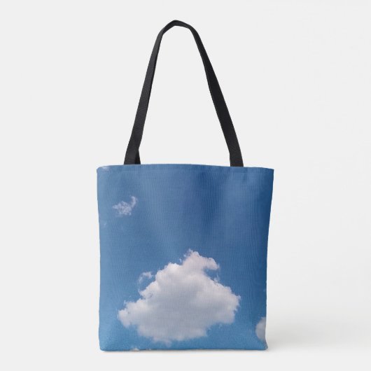 Een eenvoudige wolk tote bag (Achterkant)