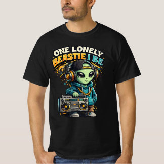 Eén Eenzaam Beestje Alien - Grappige Hip Hop Alien T-shirt