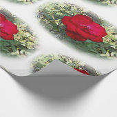 Een eenzaam roos cadeaupapier (Hoek)