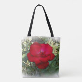 Een eenzaam roos tote bag (Achterkant)