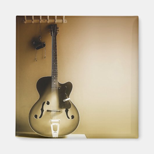 Een eenzame gitaar magneet (Voorkant)