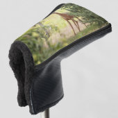 Een eenzame hert  golfheadcover (3/4 voorkant)