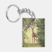 Een eenzame hert sleutelhanger (Voorkant Links)