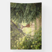 Een eenzame hert spandoek (Verticaal)