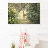 Een eenzame hert spandoek (Insitu)