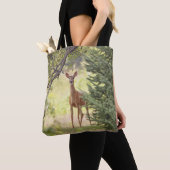 Een eenzame hert tote bag (Dichtbij)