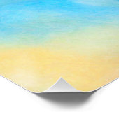 Een eenzame kleurrijke vogel perfect poster (Hoek)