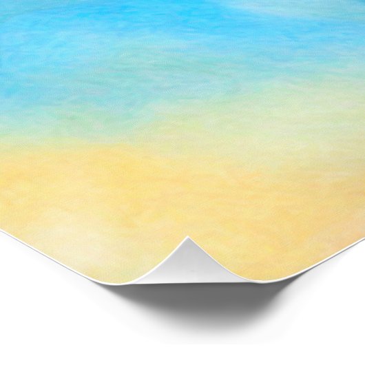 Een eenzame kleurrijke vogel perfect poster (Hoek)