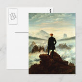 Een eenzame wandelaar boven de wolken briefkaart (Voorkant / Achterkant)
