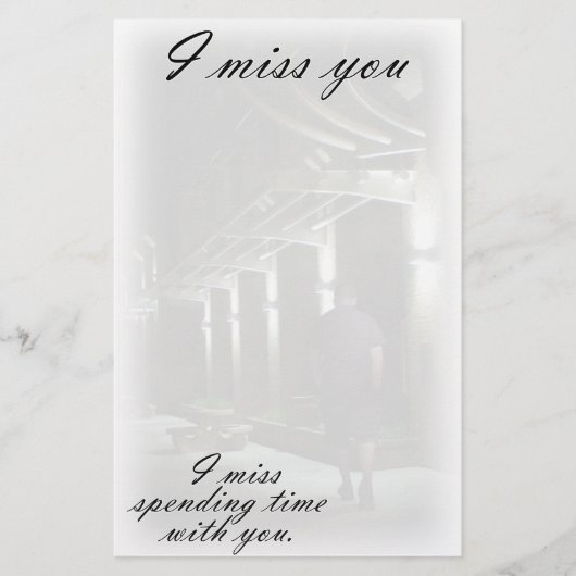 Een eenzame wandeling briefpapier (Voorkant)