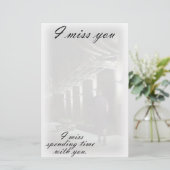 Een eenzame wandeling briefpapier (Staand voorkant)