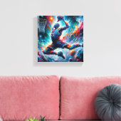 Een eerbetoon aan basketballegendes canvas afdruk (Insitu (Woonkamer))